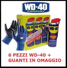 WD40-500ml MULTIFUNZIONE DOPPIA AZIONE, 6 BOMBOLETTE DA 500 ml + GUANTI OMAGGIO