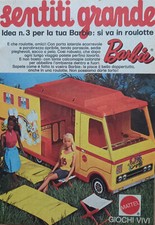 Pubblicità Advertising Italian Clipping 1974 BARBIE Roulotte idea n.3