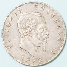 VITTORIO EMANUELE II 5 LIRE