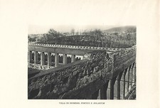 POMPEI VILLA DI DIOMEDE PORTICO E SOLARIUM Fotografia vintage 1928