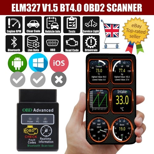 Elm327 bt4 odb odb2 - odb, &