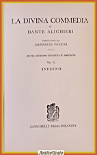 LA DIVINA COMMEDIA di Dante Alighieri 3 volumi 1971 Zanichelli Libro