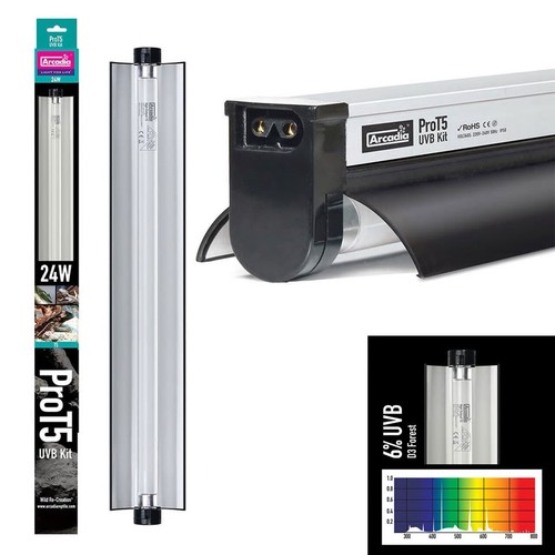 Arcadia pro kit 24w d3 - t5, uv-b