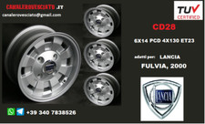 4 Cerchi in lega Cromodora 6x14 14 pollici  CD28 per Lancia Fulvia coupè Hf 2000