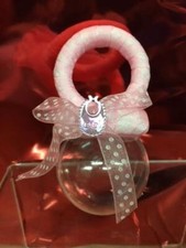 12X stock Scatola in plexiglass per bomboniera confetti nascita a forma 0NUQ