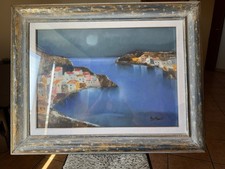 Dipinto Lido Bettarini, olio su tela, paesaggio,autenticato con cornice. 70x50