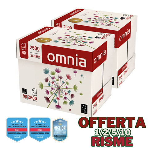 Carta omnia 500 fogli gr - fogli, 80