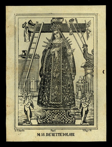 Santino stampa popolare 1800 - santino,