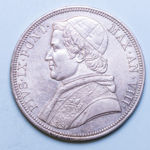 Pio scudo 1853 viii - ix,