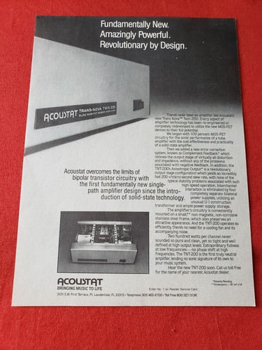 Acoustat trans nova - trans,