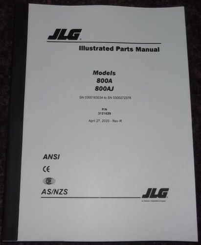 Jlg 800a 800aj - 800a, parti