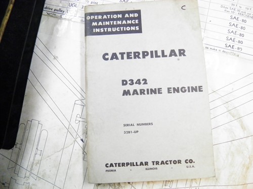 Cat caterpillar d342 marine - cat,