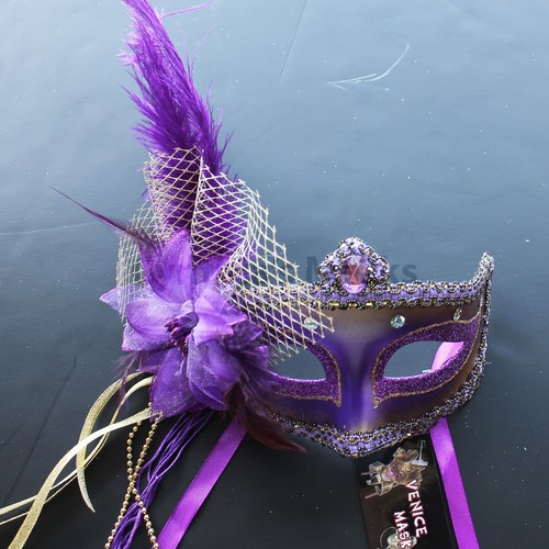 Maschera veneziana viola regal - maschera,