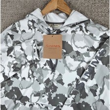 Felpa con cappuccio uomo Simms Challenger pullover pile tasca regime mimetica taglia S