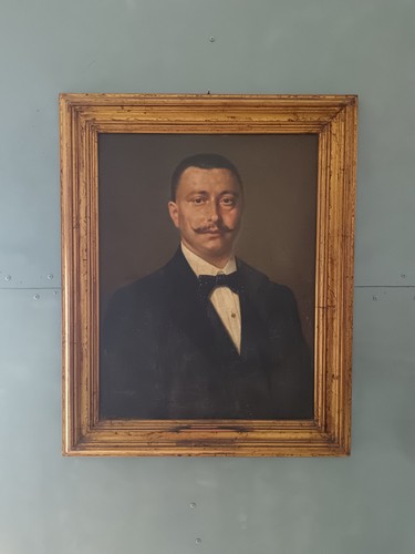Antico ritratto gentiluomo con - antico,