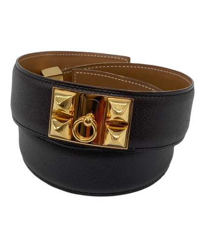 Hermes leather collier - leather, de