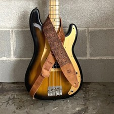 ETABETA GUITAR STRAPS, TRACOLLA x CHITARRA E BASSO vera pelle italiana, PAISLEY