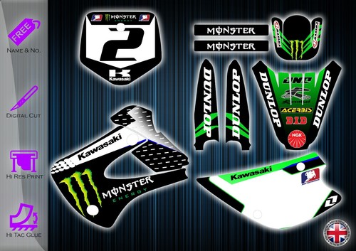 Adesivi kawasaki kx85 kit - adesivi,