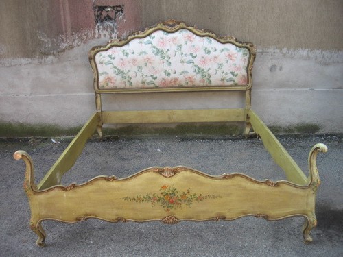 Letto laccato veneziano verde - letto,