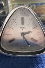 Swiza 8 DAYS 8943.01 HAND-WINDING VINTAGE ALARM CLOCK REVEIL SVEGLIA WATCH 60's