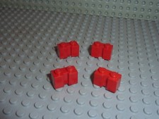 4 x LEGO red Brick ref 4216
