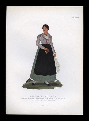Stampa 1934 costume - stampa, popolana