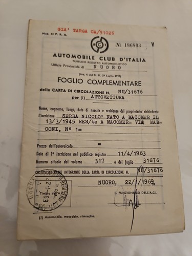 Vintage foglio - vintage, a.c.i.