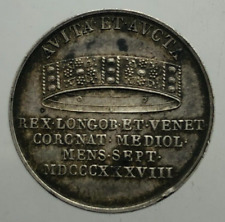 REGNO LOMBARDO VENETO MEDAGLIA dell' Incoronazione LIRA 1838 ARG.