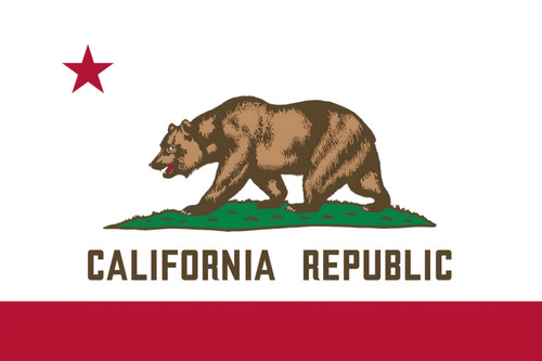 Adesivo bandiera california - adesivo,