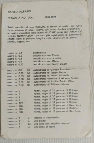 Carlo alfano invito - invito, mostra
