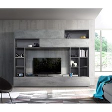 Mobile porta grigio cemento - tv,