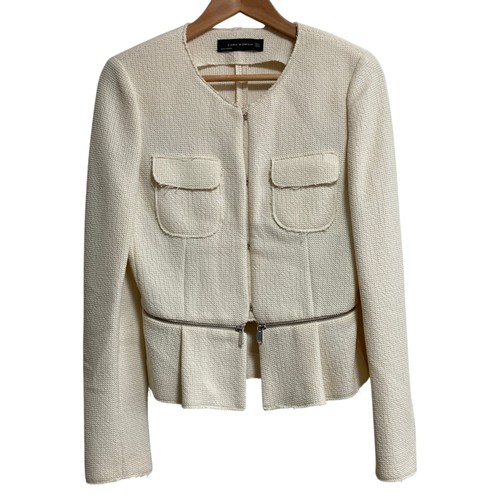 Zara woman zip design tweed - woman, zip-design