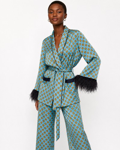 Giacca kimono zara blu - giacca,