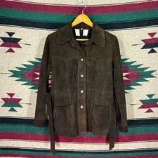 Giacca scamosciata marrone