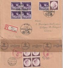 1941-1942 GERMANIA REICH 5 V. MOZZART + 5 V. GIORNATA FRANCOBOLLO FRONTESPIZIO F