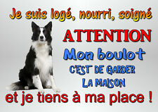 plaque attention au chien