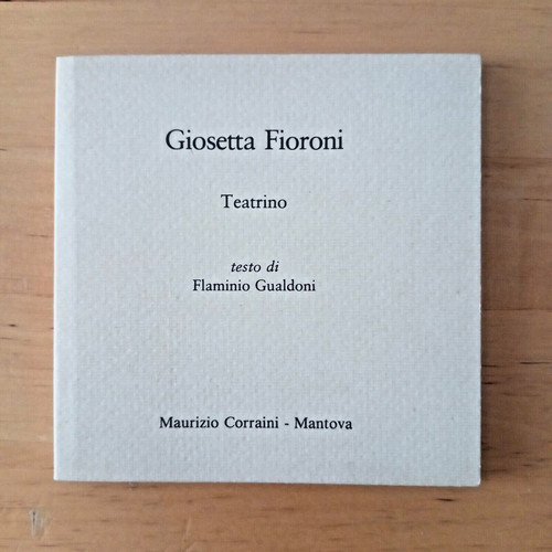 Giosetta fioroni teatrino - fioroni,