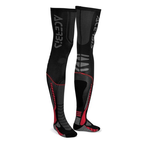 Calze leg pro nero - pro, nero/rosso