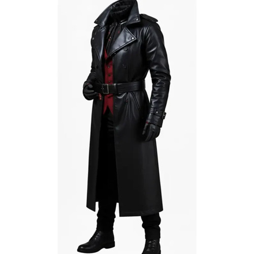 Trench cappotto uomo nero
