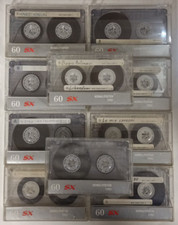 Lotto 10x RAKS SX 60 VARIANTE musicassette vergini cassette tape vintage