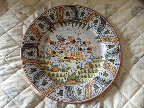 Pair antique neapolitan - of,