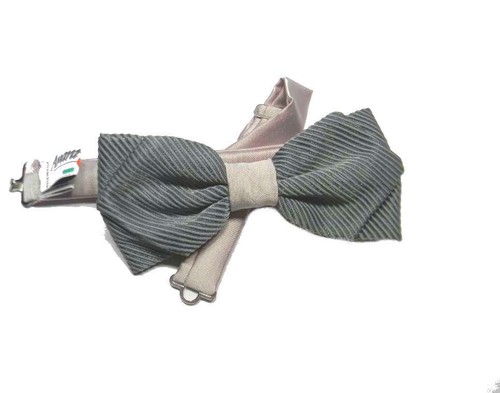 Papillon uomo grigio scuro - papillon,