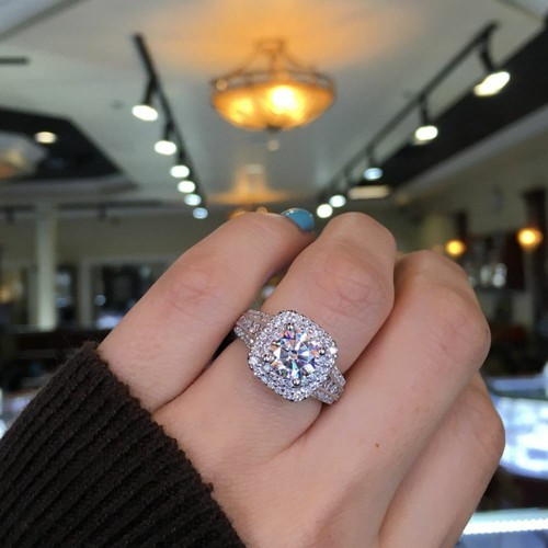 Anello donna carati diamante - 4,