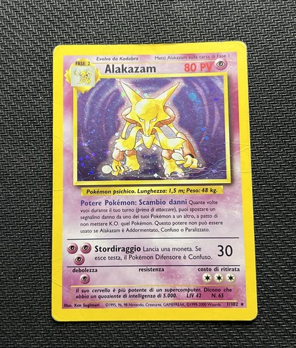 Pokemon alakazam 102 set - alakazam, 1/102