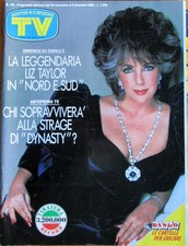 SORRISI 48 1986 Liz Taylor Spandau Ballet Virna Lisi Franco Nero Magalli Volontè