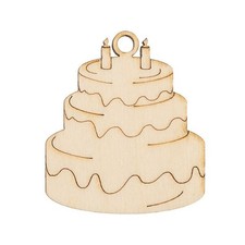 12X TORTA compleanno legno 4.5