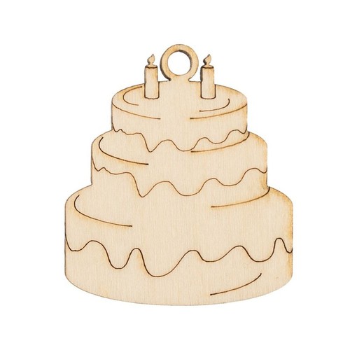 12x torta compleanno - 12x, legno