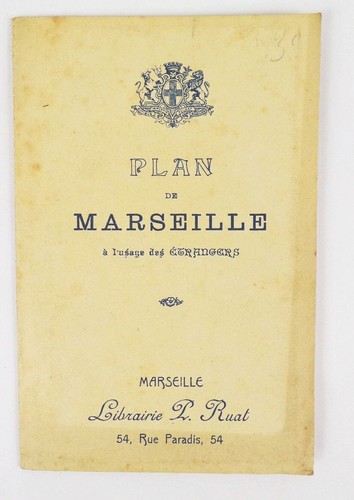Plan marsiglia francia 1900 - plan, de