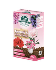Agribios Concime Fertilizzante Organo minerale pellet Gerani piante fiorite 1 kg