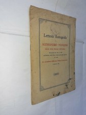 LETTERA AUTOGRAFA ALESSANDRO